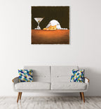 The Bar Bill Wall Art Print on the wall