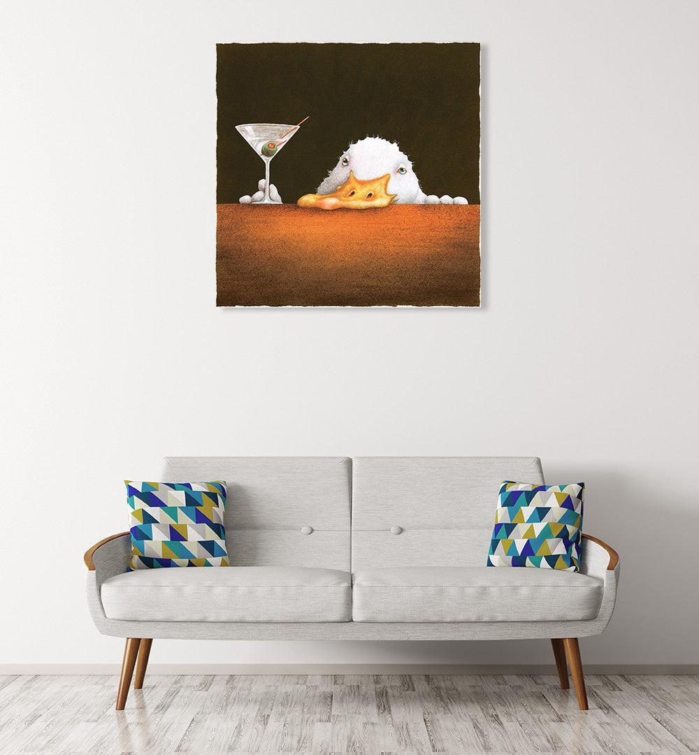 The Bar Bill Wall Art Print on the wall
