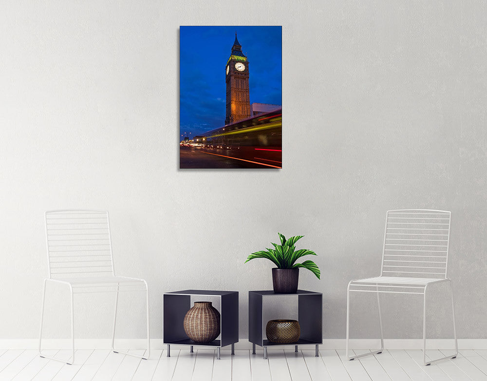 The Big Ben Wall Art Print on the wall