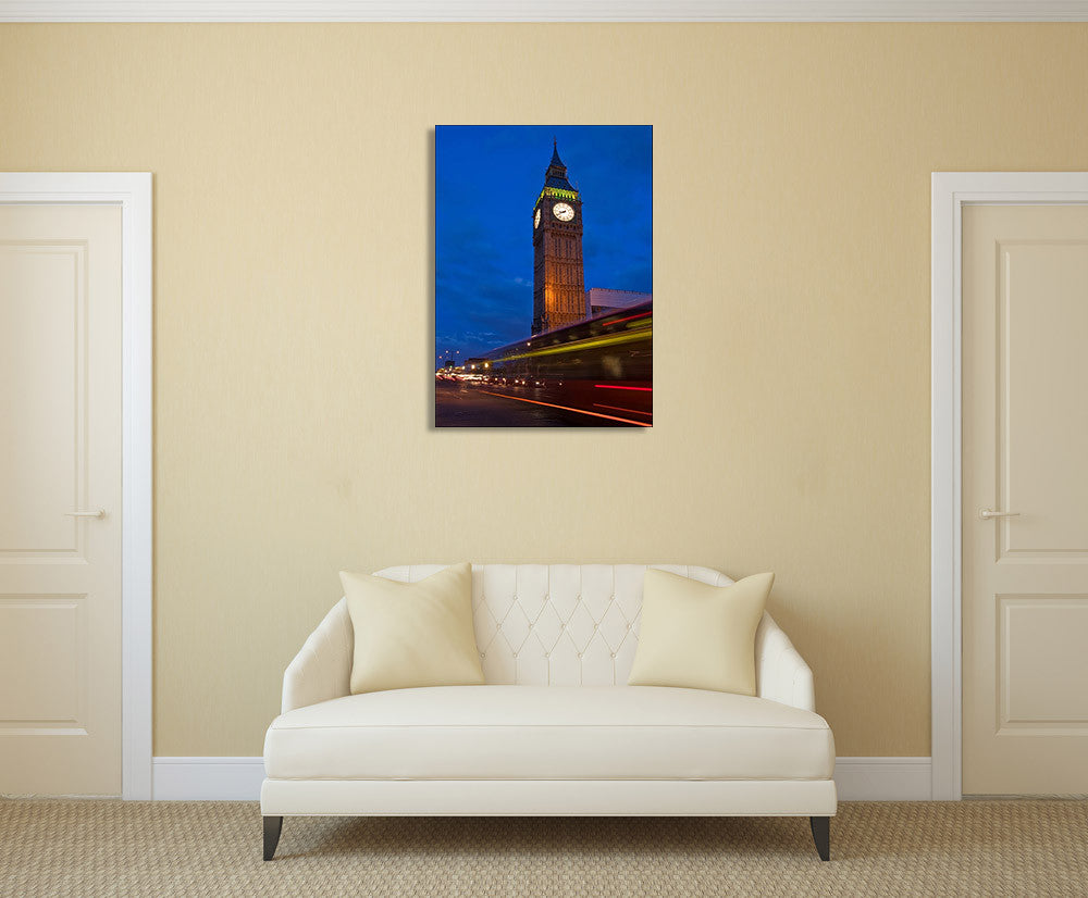 The Big Ben Wall Art Print on the wall