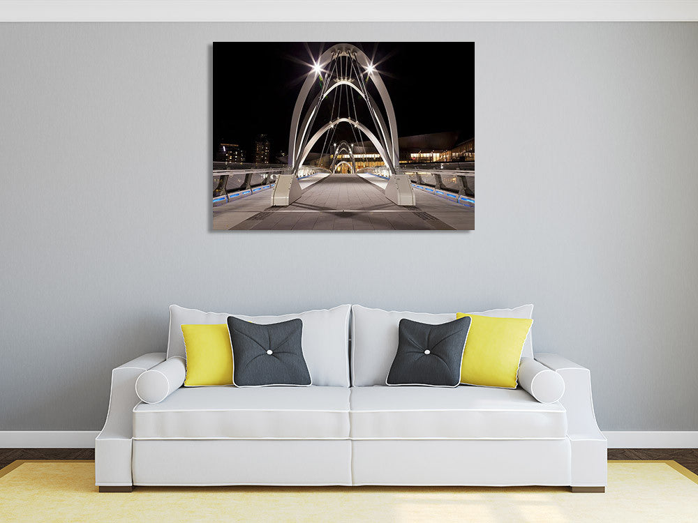 The Bridge Melbourne Wall Art Print on the wall