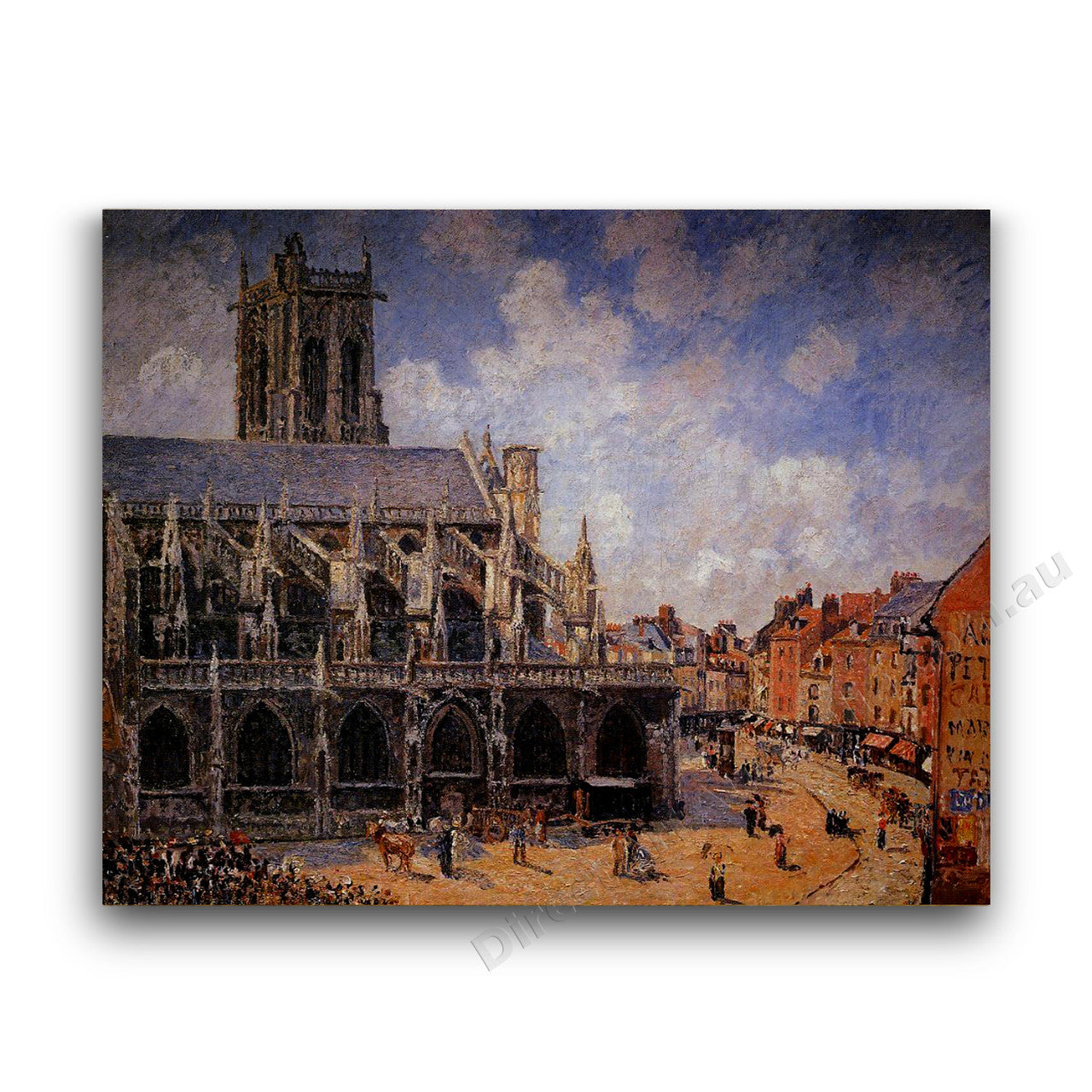 The Church of St. Jacques at Dieppe Morning Sun