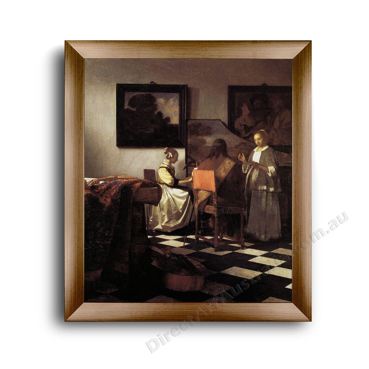 Modern Flat Gold Frame
