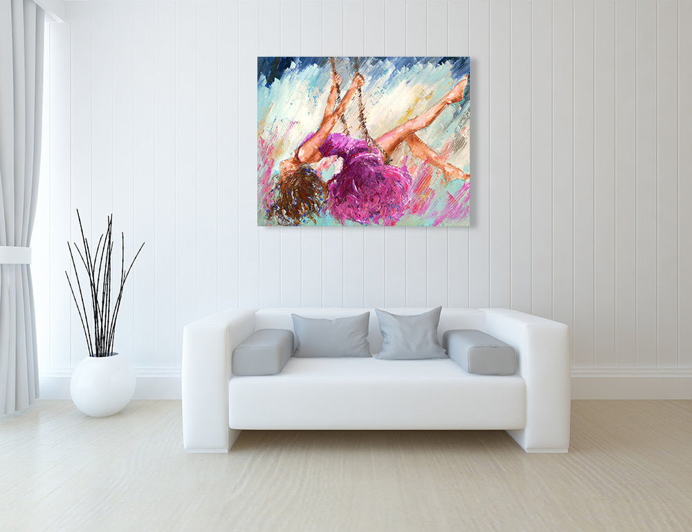 The Dancer on the Branch Wall Art Print on the wall