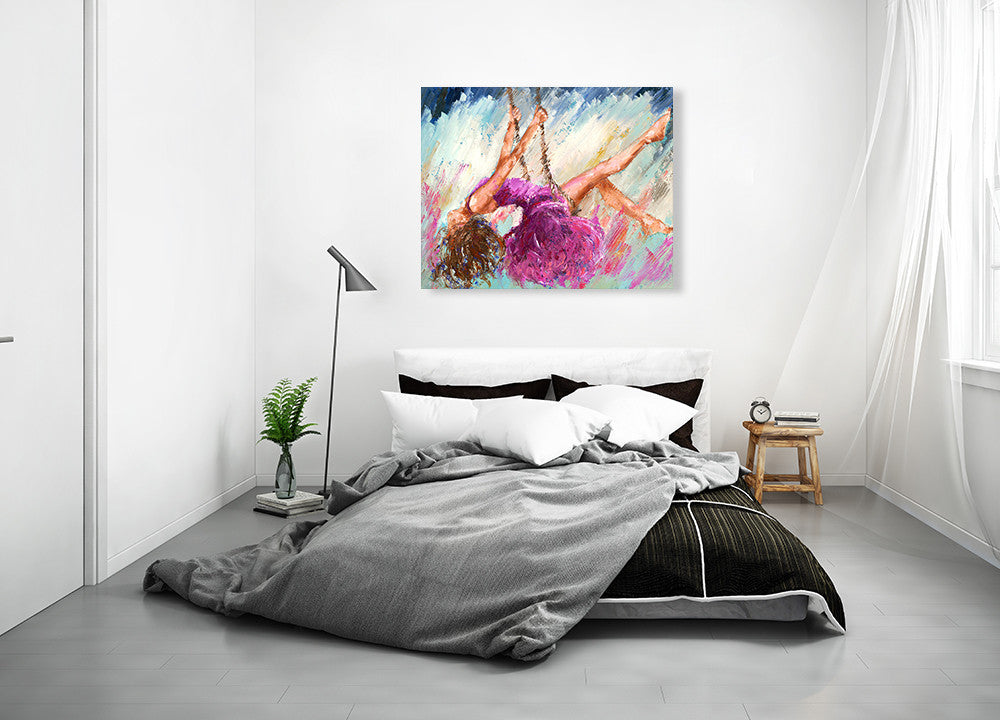 The Dancer on the Branch Wall Art Print on the wall