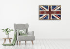 The England Flag Wall Art Print on the wall