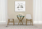 The Farm Life Wall Art Print on the wall