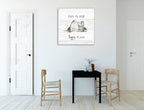 The Farm Life Wall Art Print on the wall