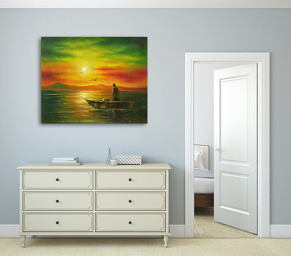 The Fisherman and His Boat on the wall