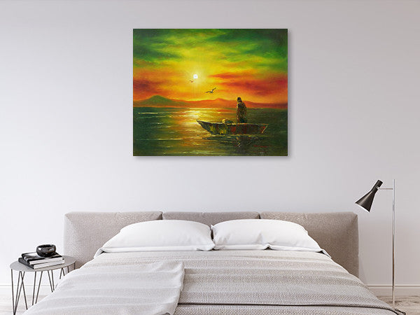 The Fisherman and His Boat on the wall