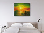 The Fisherman and His Boat on the wall