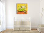 The Frog II Wall Art Print on the wall