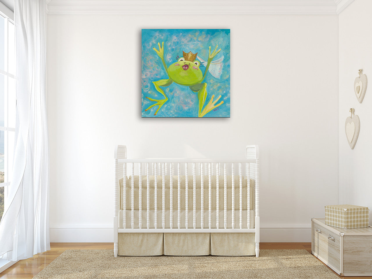 The Frog I Wall Art Print on the wall