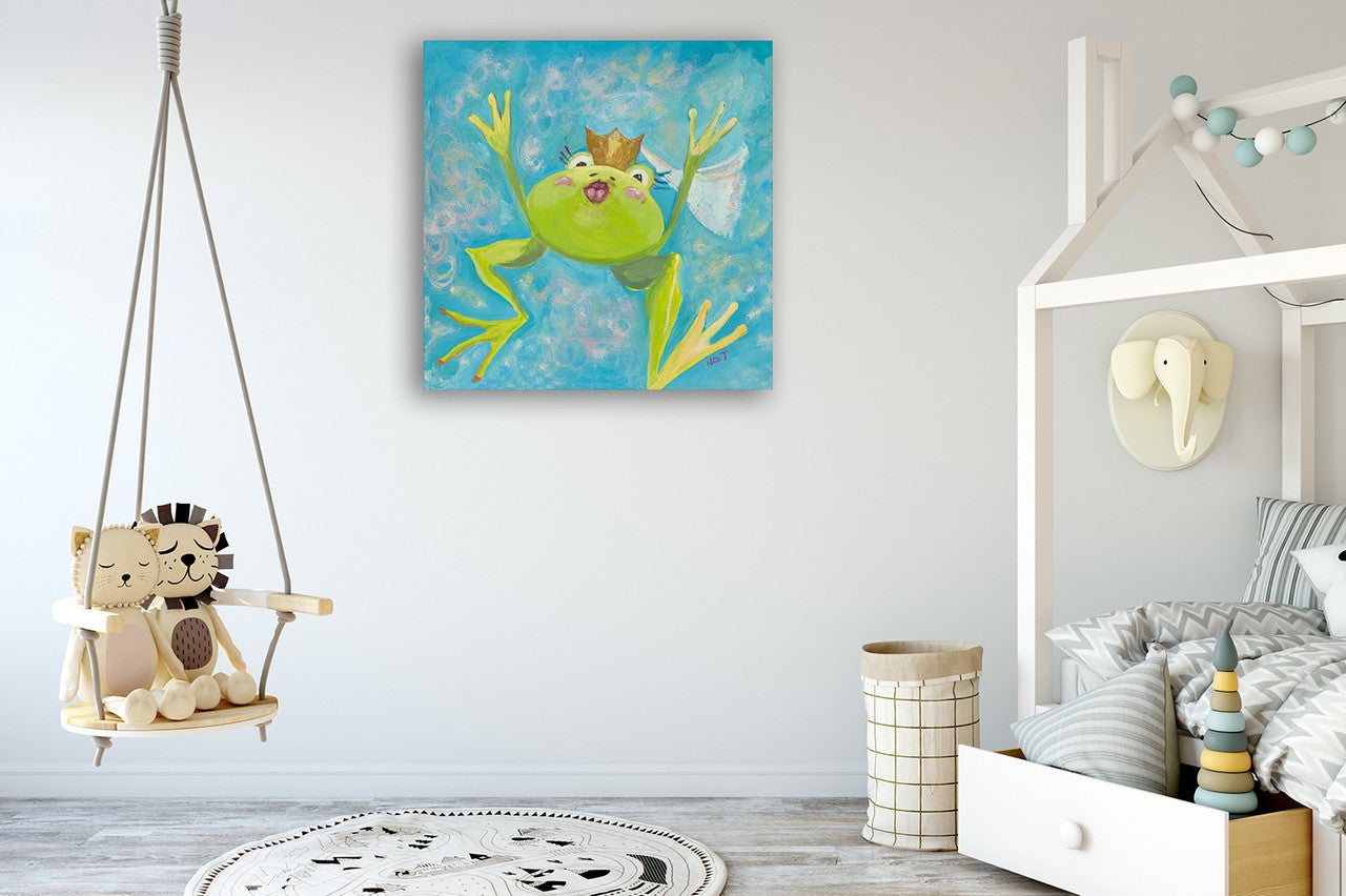 The Frog I Wall Art Print on the wall