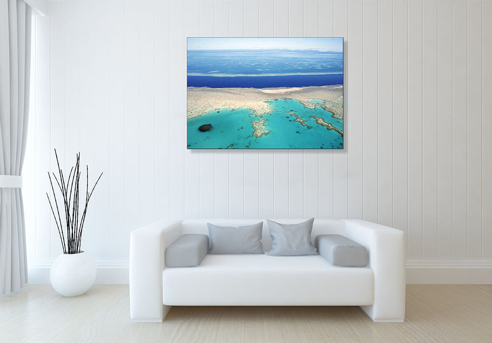Great Barrier Reef Australia Wall Art Print on the wall