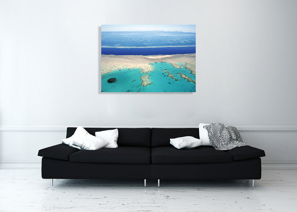 Great Barrier Reef Australia Wall Art Print on the wall