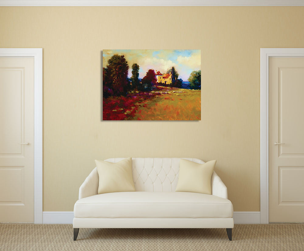 The Home Paddock Wall Art Print on the wall