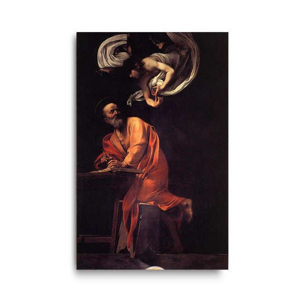 Caravaggio | The Inspiration of Saint Matthew