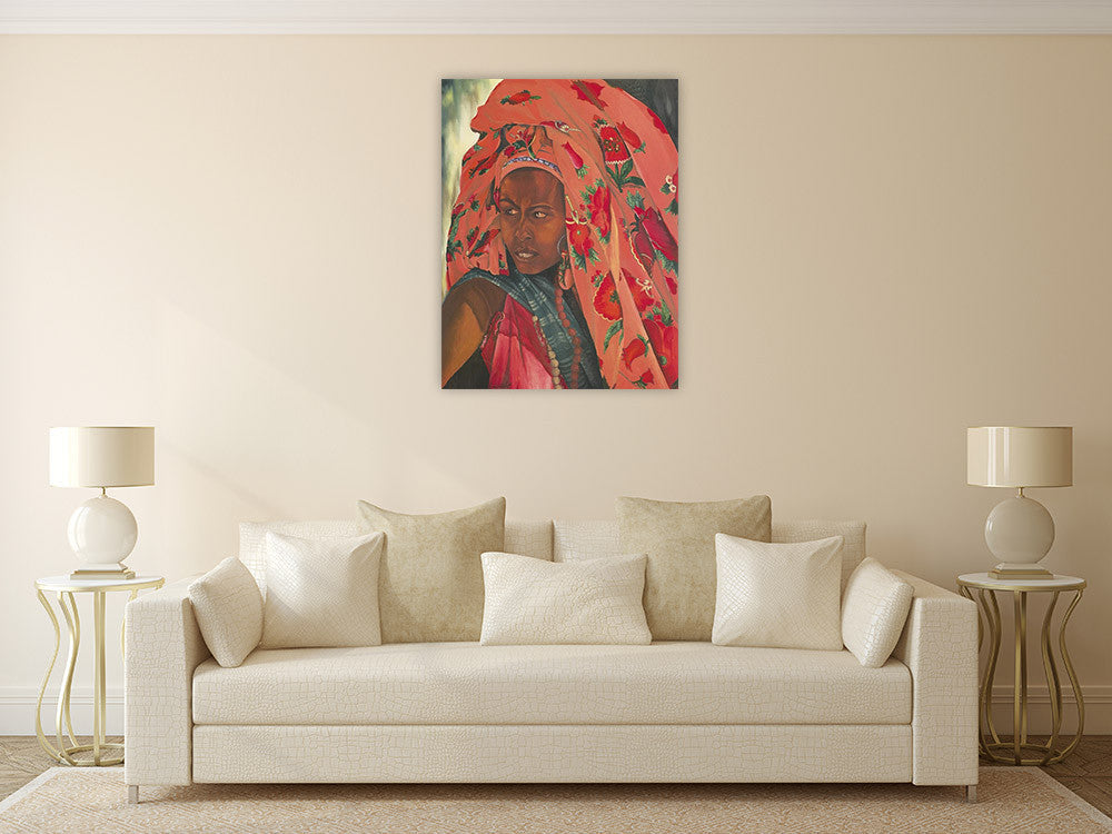 The Lady from Hareer I Wall Art Print on the wall