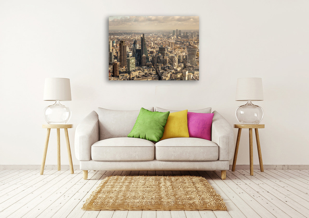 The London City Wall Art Print on the wall