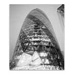 The London Gherkin at Night Wall Art Print
