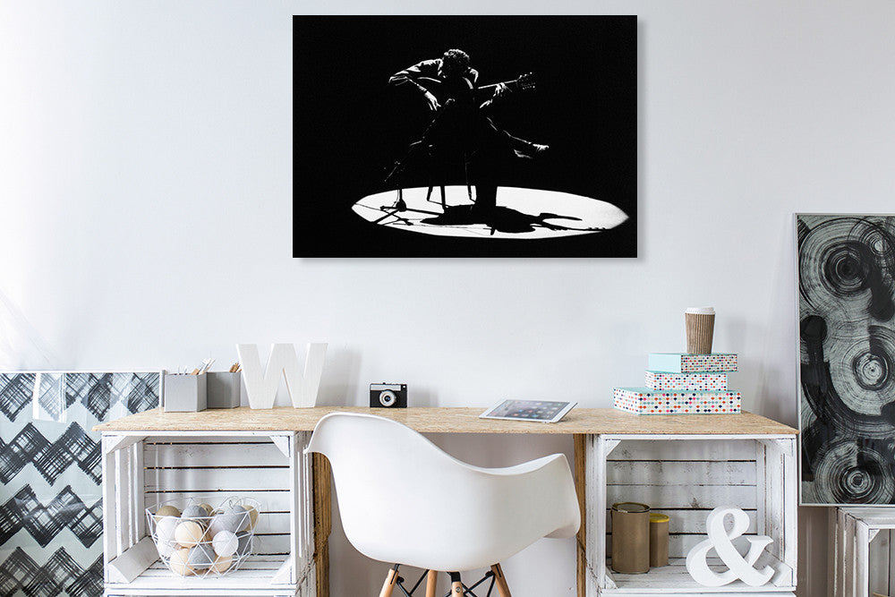 A Musician Wall Art Print  on the wall