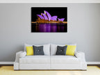 The Opera House at Night Wall Print on the wall