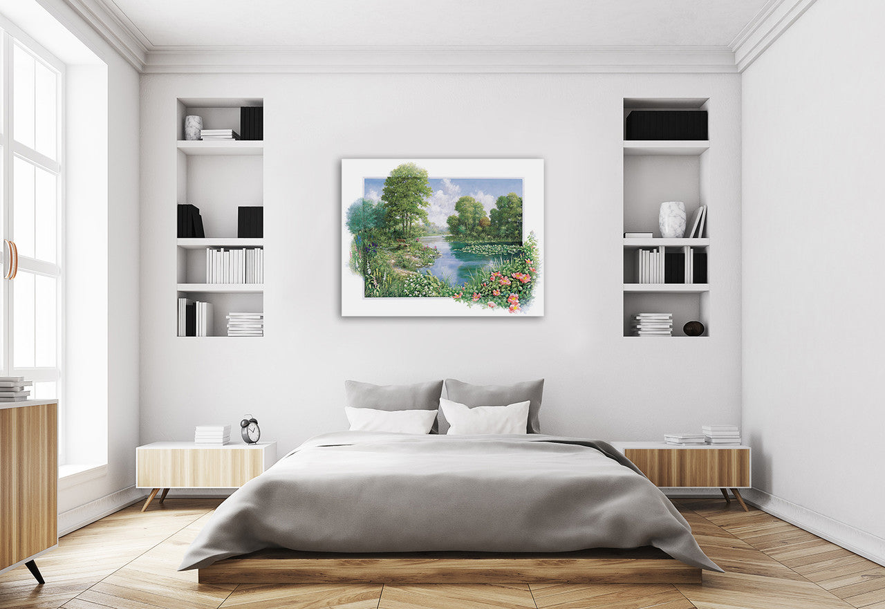 The Pond I Wall Art Print on the wall