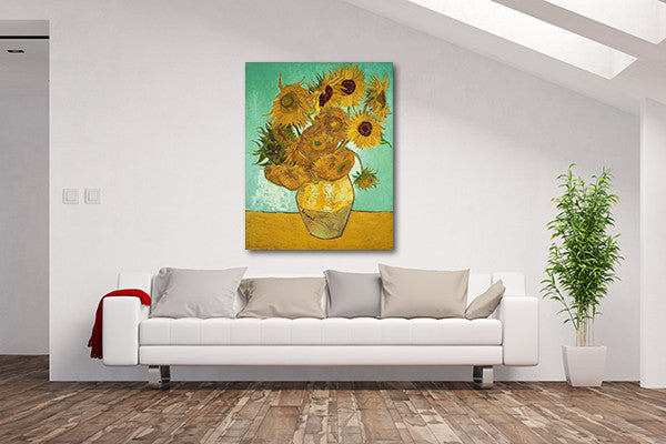 The Sunflowers on the wall