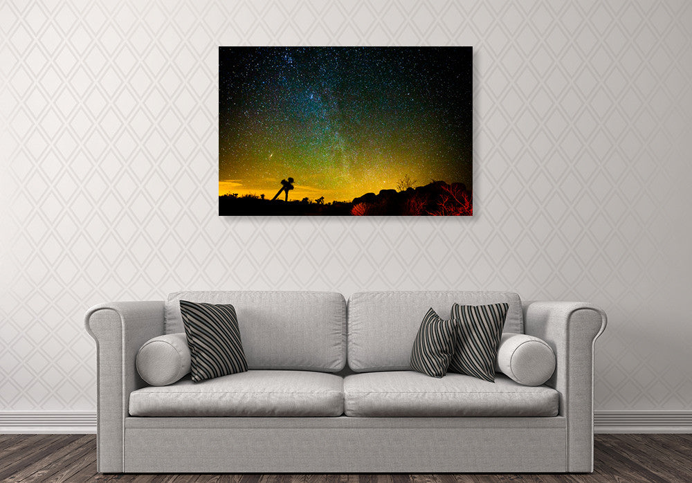 The Universe Wall Art Print on the wall