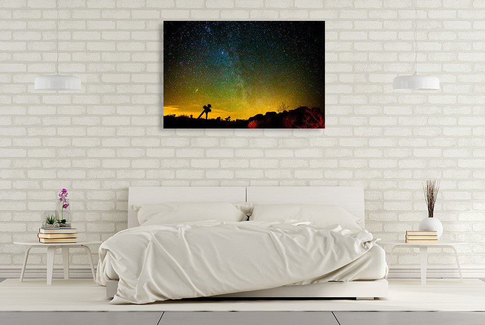 The Universe Wall Art Print on the wall