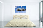 The Vintage Plane Wall Art Print on the wall