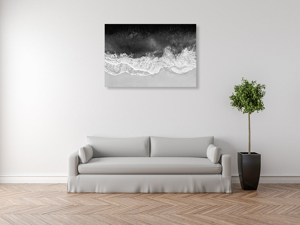 The Waves Wall Art Print on the wall