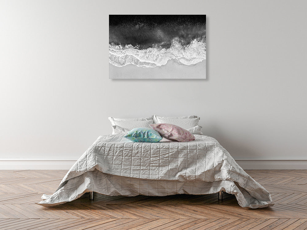 The Waves Wall Art Print on the wall
