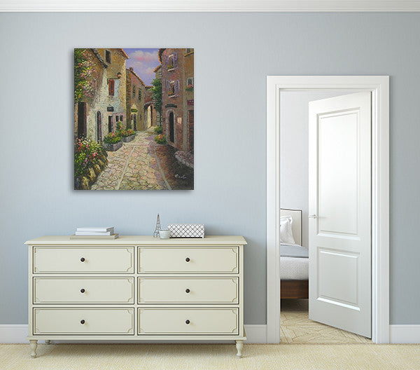 Through The Alleys on the wall