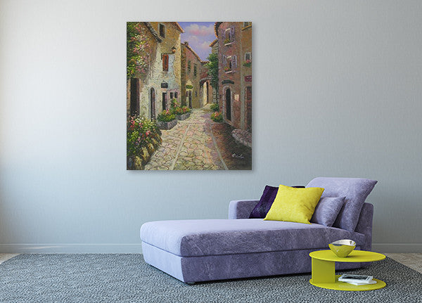 Through The Alleys on the wall