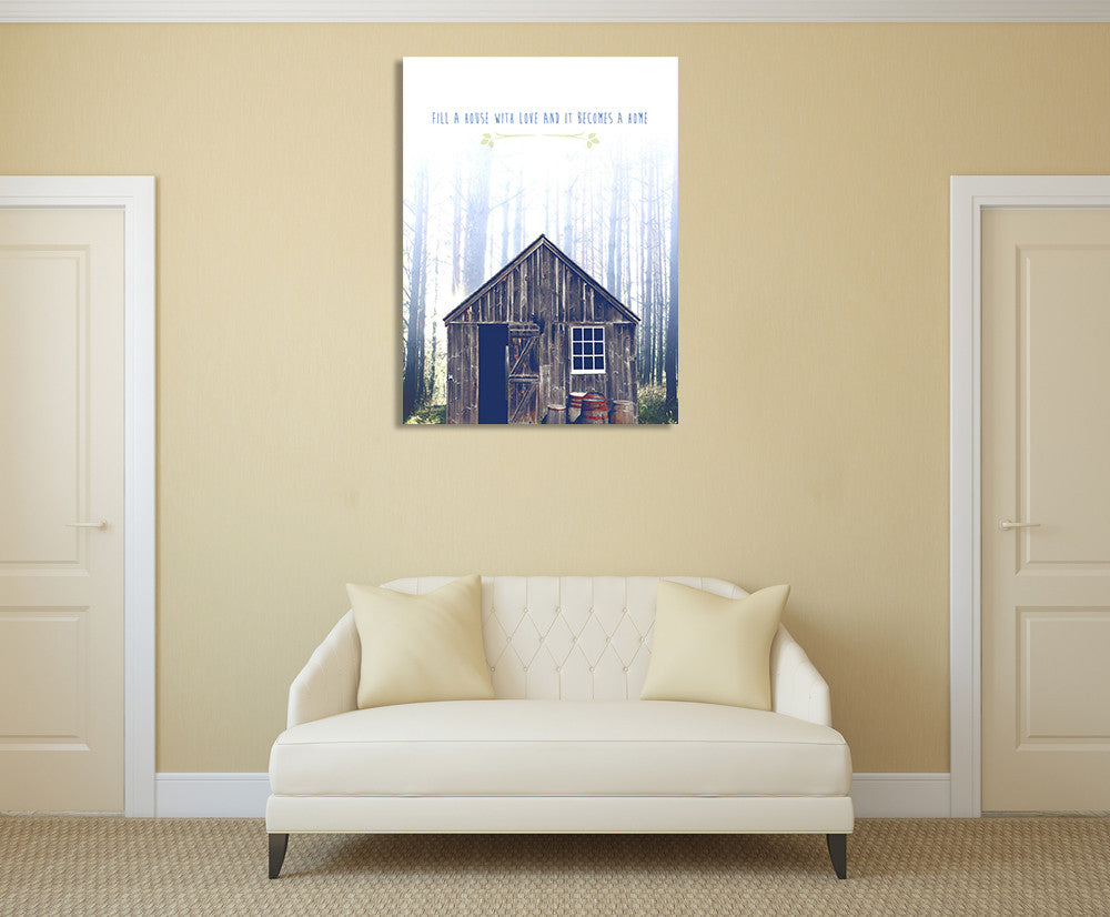 Tiny Home Sentiments V Wall Art Print on the wall