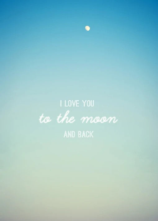 To the Moon Wall Art Print