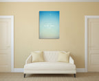 To the Moon Wall Art Print on the wall