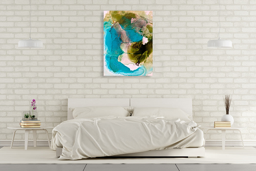 Translucent Ink Flow VII Wall Art Print on the wall