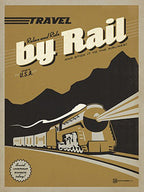 Travel by Train Wall Art Print