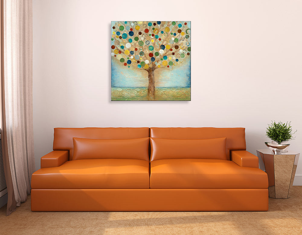 Tree Of Light Wall Art Print  on the wall