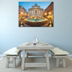 Trevi Fountain Italy Wall Art Print on the wall