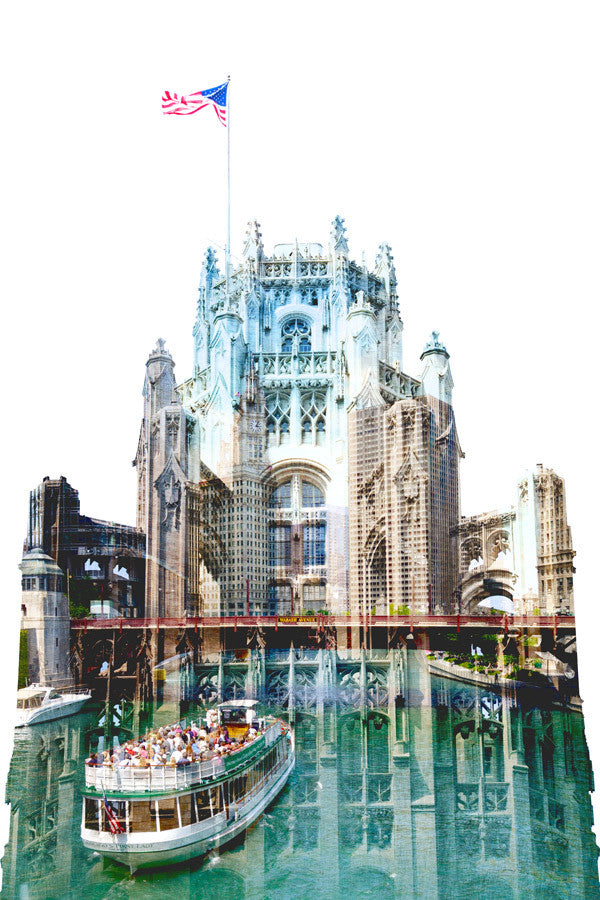 Tribune Tower Wall Art Print