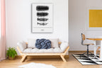 Trumpet Wall Art Print on the wall