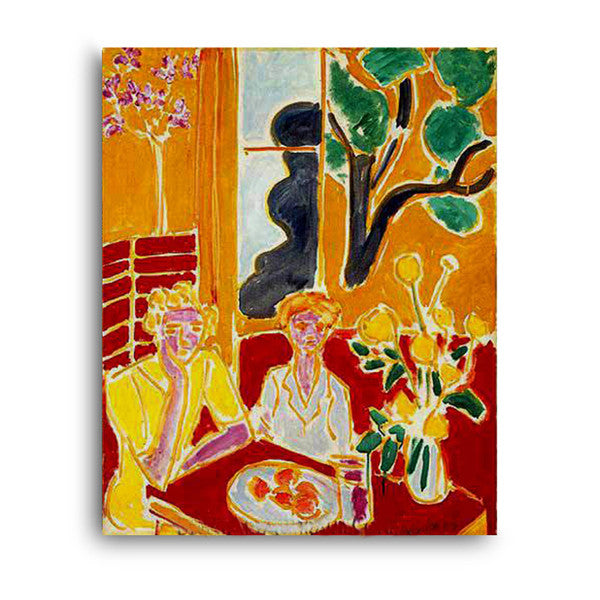 Matisse | Two Girls in a Yellow and Red Interior