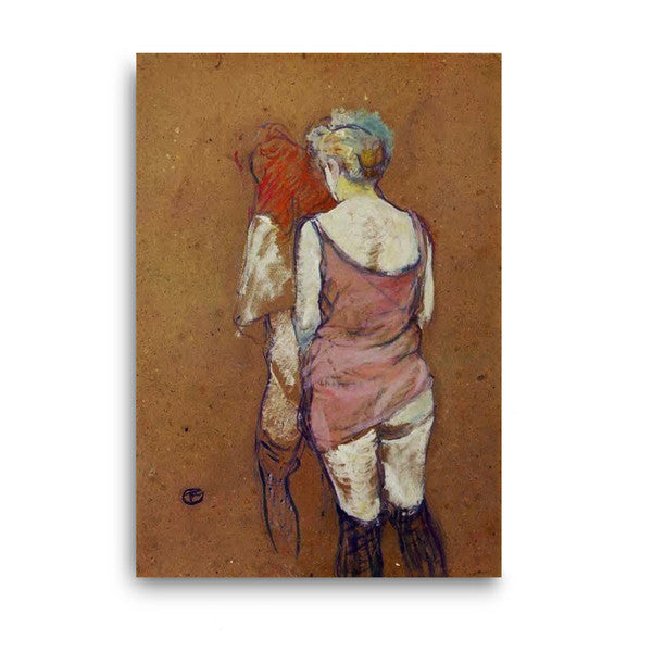 Henri de Toulouse-Lautrec | Two Half - Naked Women Seen from Behind