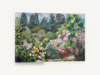Spring Garden Mosaic, abstract spring garden blossom landscape, floral canvas wall art print ready to hang