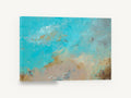Two Birds Aloft, abstract coastal sky birds artwork, animal canvas wall art print ready to hang