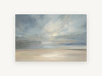 Soft Light Over Sands, coastal canvas wall art print, front view